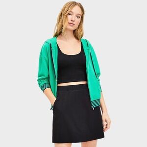 Lou Grey Wanderweave Zip Pocket Skort Skirt Black Medium Athleisure  Gorpcore